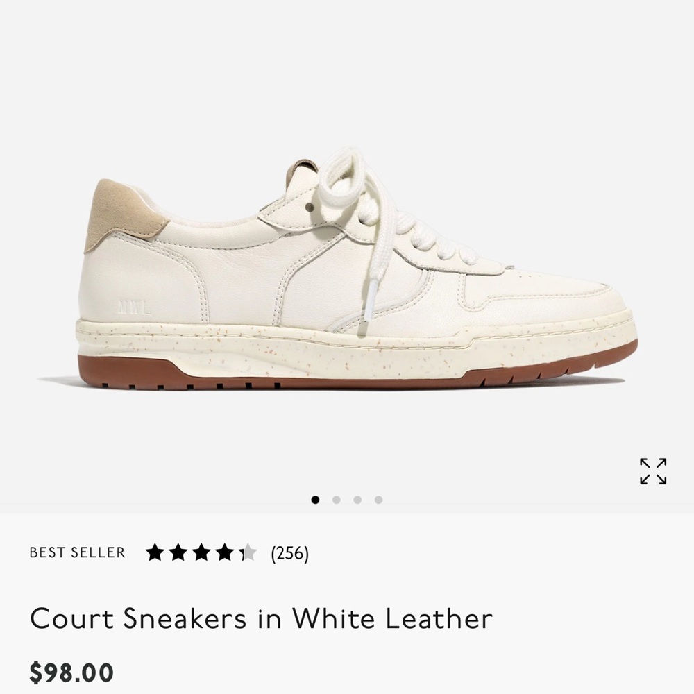 Madewell Leather Court Sneakers